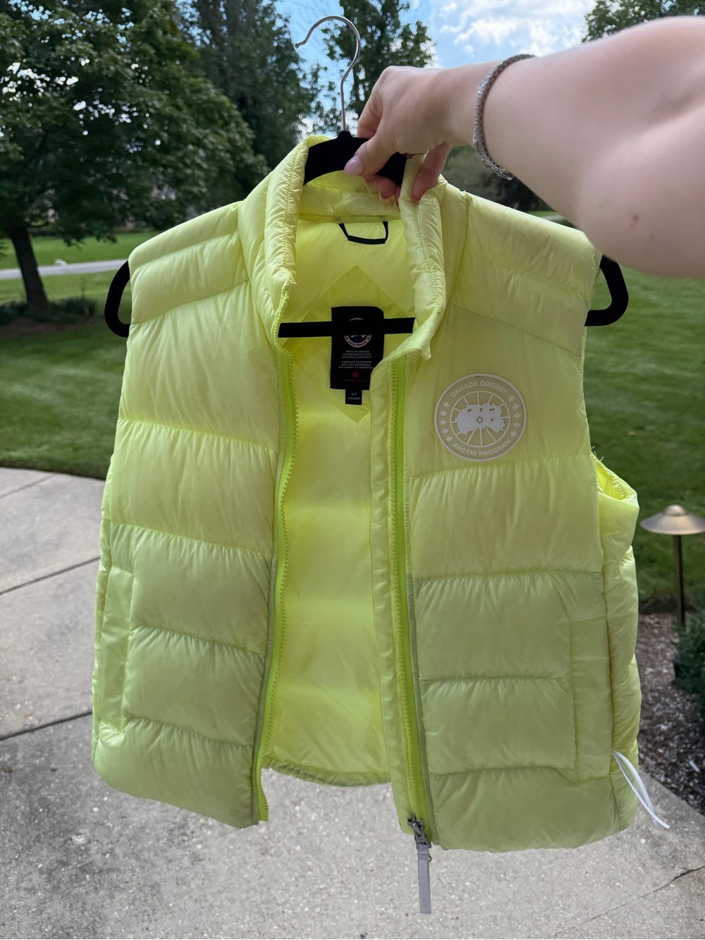 Canada Goose Cypress Limelight Puffer Vest - Small